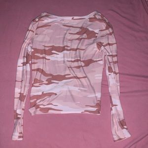 Pink Camo patterned shirt